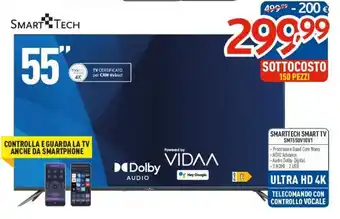 Elettrosintesi SMARTTECH SMART TV SMT55UV10V1 offerta