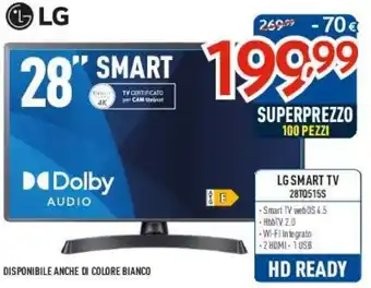 Elettrosintesi LG SMART TV 28T0515S offerta