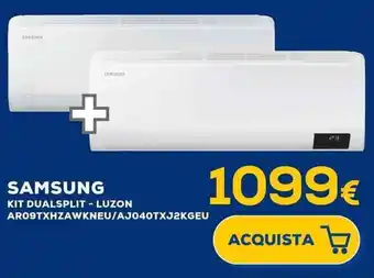 Euronics SAMSUNG KIT DUALSPLIT - LUZON AR09TXHZAWKNEU/AJ040TXJ2KGEU offerta
