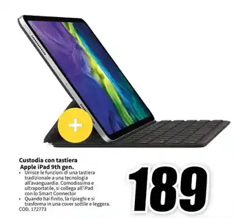 Custodia con tastiera Apple iPad 9th gen.