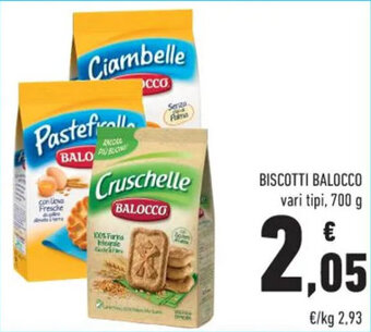 Conad BISCOTTI BALOCCO vari tipi, 700 g offerta