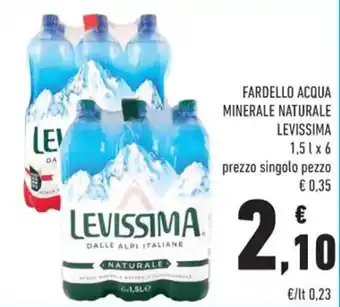 Conad FARDELLO ACQUA MINERALE NATURALE LEVISSIMA 1,5 l x 6 offerta