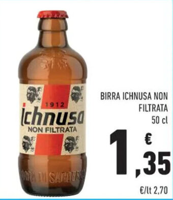 Conad BIRRA ICHNUSA NON FILTRATA 50 cl offerta