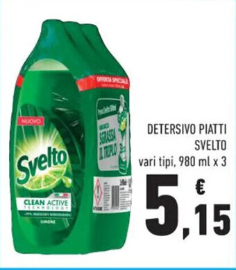 Conad DETERSIVO PIATTI SVELTO vari tipi, 980 ml x 3 offerta