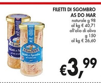 Coal Asdomar filetti di sgombro offerta