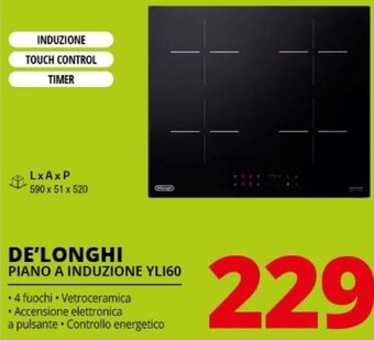 Comet De longhi piano a induzione yli60 offerta