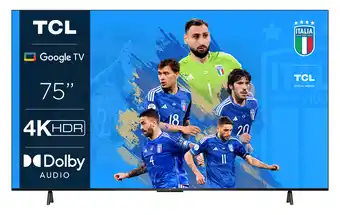 Comet Tcl serie p63 4k ultra hd 75 75p635 dolby audio google tv 2022 offerta
