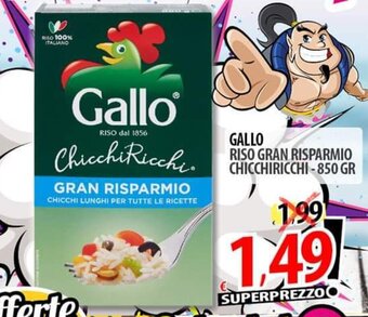 Il Genio Supermercato GALLO RISO GRAN RISPARMIO CHICCHIRICCHI 850 GR offerta