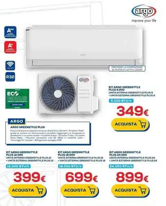 Euronics ARGO GREENSTYLE PLUS offerta