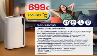 Euronics DeLonghi PAC EL110 ERF WIFI offerta