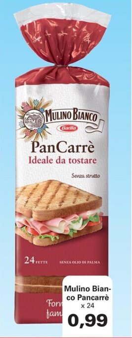 Alvama Mulino Bianco Pancarrè x 24 offerta