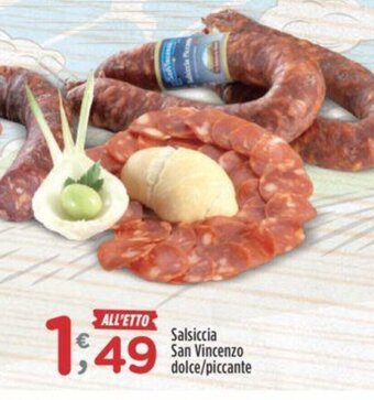 Crai Salsiccia San Vincenzo dolce/piccante offerta