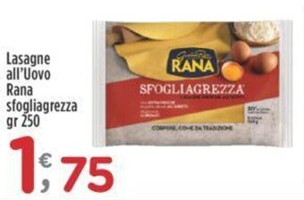 Crai Lasagne all'Uovo Rana sfogliagrezza gr 250 offerta