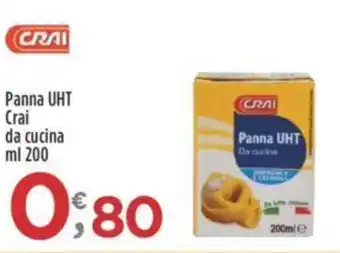 Crai Panna UHT Crai da cucina ml 200 offerta