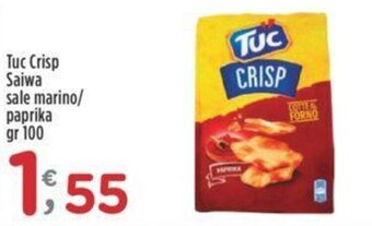 Crai Tuc Crisp Saiwa sale marino/ paprika gr 100 offerta