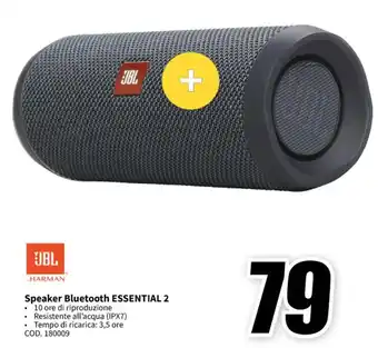 MediaWorld JBL Speaker Bluetooth ESSENTIAL 2 offerta