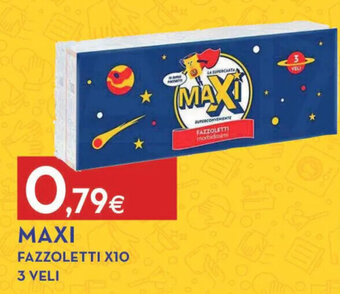 Proshop MAXI FAZZOLETTI X10 3 VELI offerta