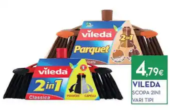 Proshop VILEDA SCOPA 2IN1 VARI TIPI offerta