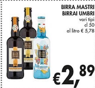 Coal Mastri birrai umbri birra offerta