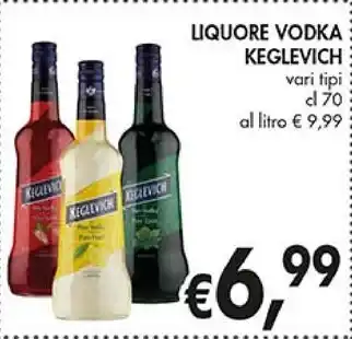 Coal Keglevich liquore vodka offerta