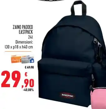 Conad Superstore ZAINO PADDED EASTPACK 24l offerta