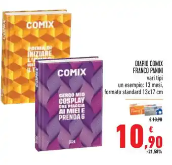 Conad Superstore DIARIO COMIX FRANCO PANINI vari tipi offerta