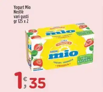 Crai Yogurt Mio Nestlè vari gusti gr 125 x 2 offerta