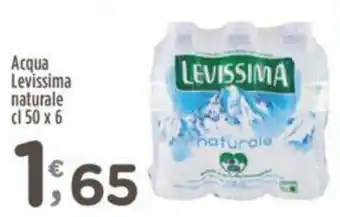 Crai Acqua Levissima naturale cl 50 x 6 offerta