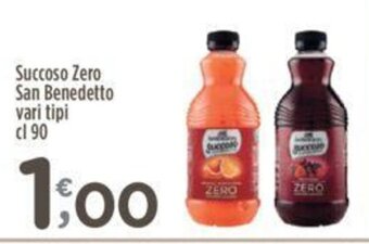 Crai Succoso Zero San Benedetto vari tipi cl 90 offerta
