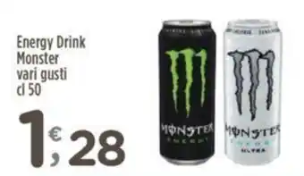 Crai Energy Drink Monster vari gusti cl 50 offerta