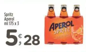Crai Spritz Aperol ml 175 x 3 offerta
