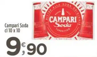 Crai Campari Soda cl 10 x 10 offerta