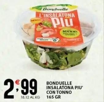 Sisa BONDUELLE INSALATONA PIU' CON TONNO 165 GR offerta