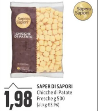 Madis SAPER DI SAPORI Chicche di Patate Fresche g 500 offerta