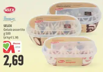 Madis SELEX Gelato assortito g 500 offerta