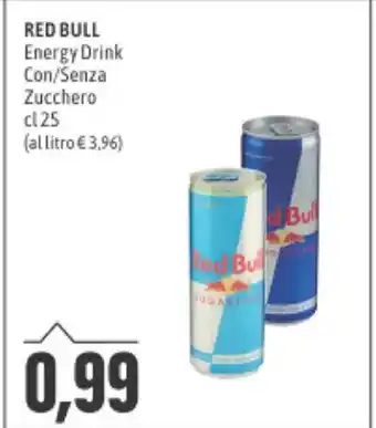 RED BULL Energy Drink Con/Senza Zucchero cl 25