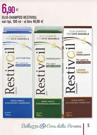Coop OLIO-SHAMPOO RESTIVOIL vari tipi, 150 ml offerta