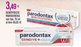 Coop DENTIFRICIO PARODONTAX vari tipi, 75 ml offerta