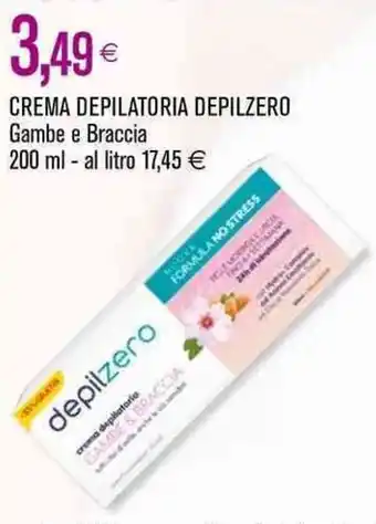 CREMA DEPILATORIA DEPILZERO Gambe e Braccia 200 ml