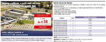 Esselunga HOTEL AREGAI MARINA 4 offerta