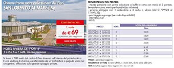 Esselunga HOTEL RIVIERA DEI FIORI 4 offerta