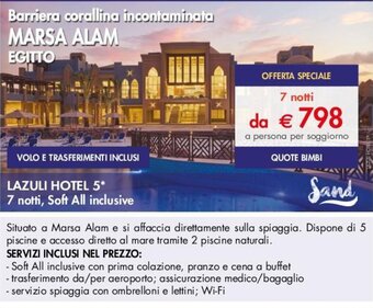 Esselunga LAZULI HOTEL 5 offerta