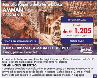 TOUR GIORDANIA LA MAGIA DEL DESERTO