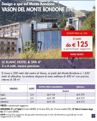 Esselunga LE BLANC HOTEL & SPA 4 offerta