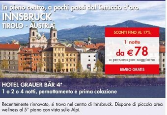 Esselunga HOTEL GRAUER BÄR 4 offerta