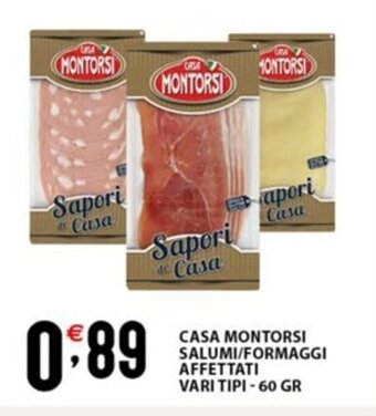 CASA MONTORSI SALUMI/FORMAGGI AFFETTATI VARI TIPI-60 GR