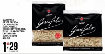 Sisa GAROFALO PASTA FRESCA CALAMARATA/ SCIALATIELLI/ ORECCHIETTE/TROFIE/ FUSILLI NAPOLETANI/ CHITARRINE/ MACCHERONI 400 GR offerta