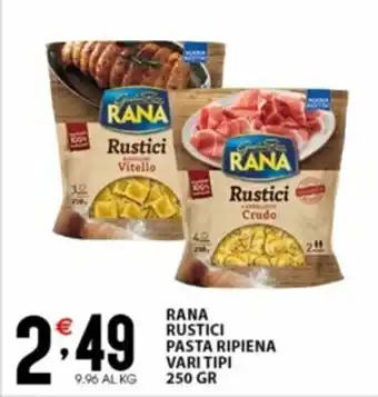 Sisa RANA RUSTICI PASTA RIPIENA VARI TIPI 250 GR offerta