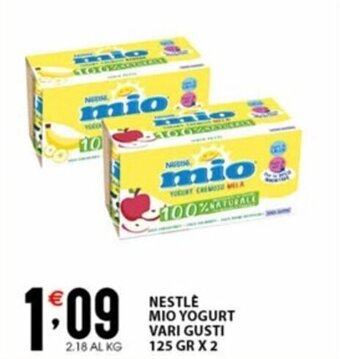 Sisa NESTLÈ MIO YOGURT VARI GUSTI 125 GR X 2 offerta