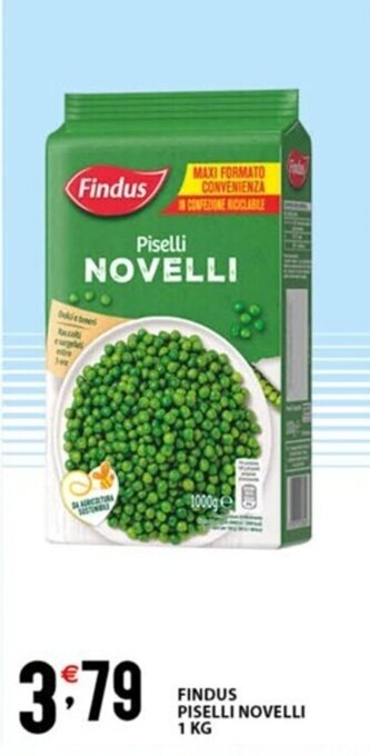 Sisa FINDUS PISELLI NOVELLI 1 KG offerta